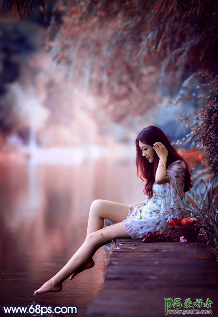 Photoshop԰ĵԸŮƬΨϺɫ